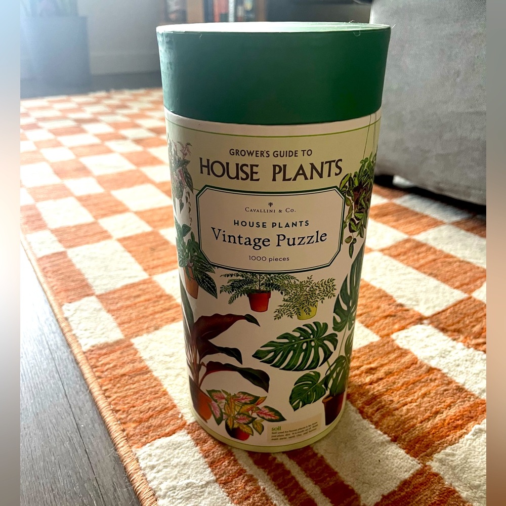 Cavallini and Co. vintage house plants 1000 piece puzzle